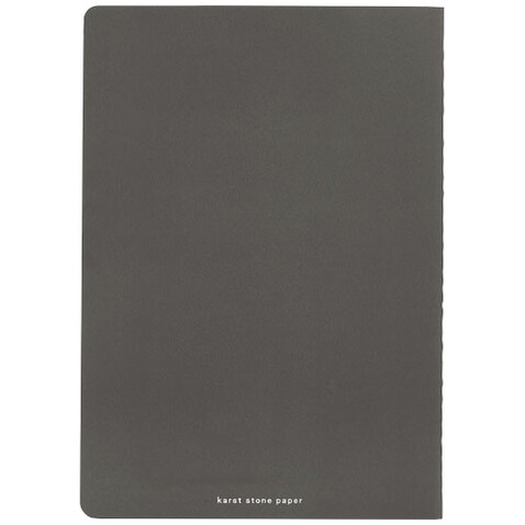 Karst® A5 Notizbuch, Doppelpack, schiefergrau bedrucken, Art.-Nr. 10779282
