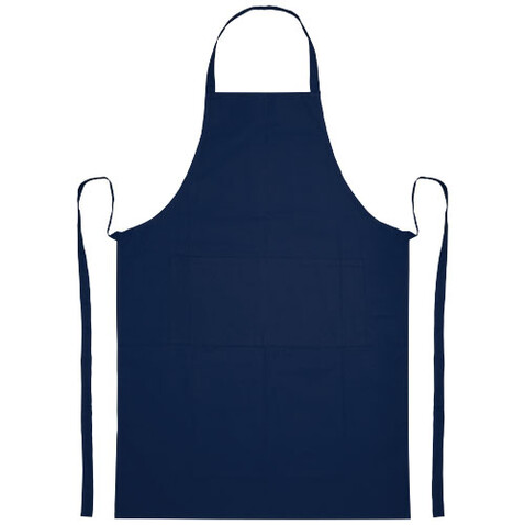 Orissa 200 g/m2 Schürze aus Biobaumwolle, navy bedrucken, Art.-Nr. 11320055