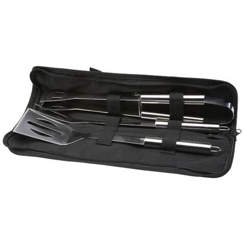 Barcabo 3-teiliges Grillset, silber bedrucken, Art.-Nr. 11326581