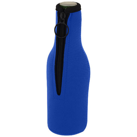 Fris Flaschenmanschette aus recyceltem Neopren, royalblau bedrucken, Art.-Nr. 11328753