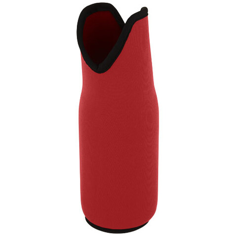 Nomen Weinmanschette aus recyceltem Neopren, rot bedrucken, Art.-Nr. 11328821