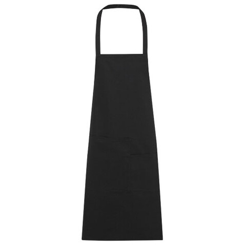 Khana 280 g/m² Schürze aus Baumwolle, schwarz bedrucken, Art.-Nr. 11329590