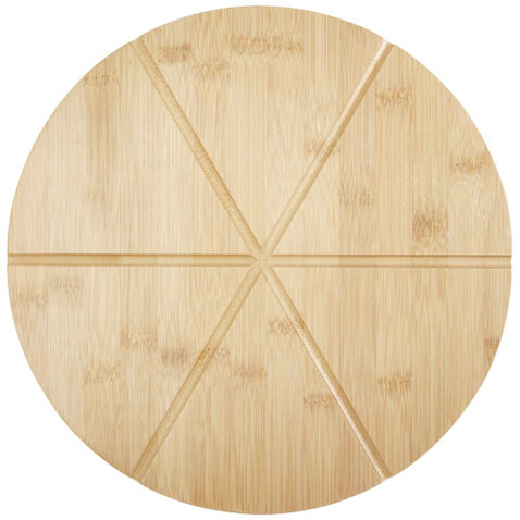 Ement Bambus Pizzaplatte mit Besteck, natural bedrucken, Art.-Nr. 11330506