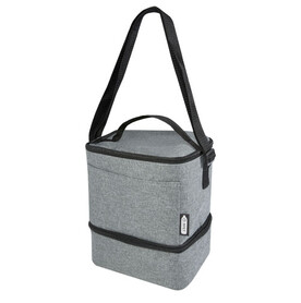Tundra GRS rPET Lunch Kühltasche für 9 Dosen 9L, heather grau bedrucken, Art.-Nr. 12061580
