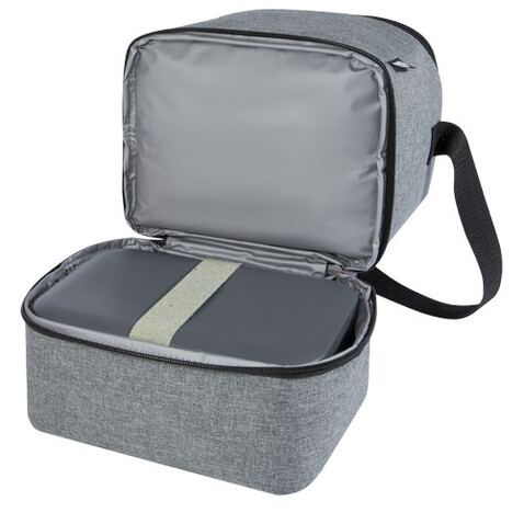 Tundra GRS rPET Lunch Kühltasche für 9 Dosen 9L, heather grau bedrucken, Art.-Nr. 12061580