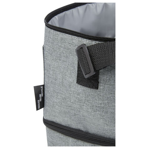 Tundra GRS rPET Lunch Kühltasche für 9 Dosen 9L, heather grau bedrucken, Art.-Nr. 12061580