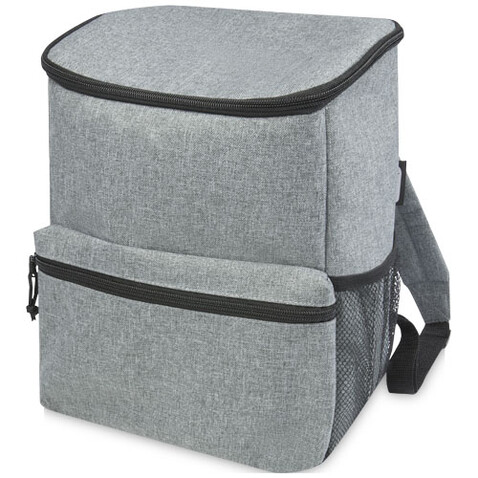 Tundra GRS rPET Kühlrucksack 12L, heather grau bedrucken, Art.-Nr. 12061680