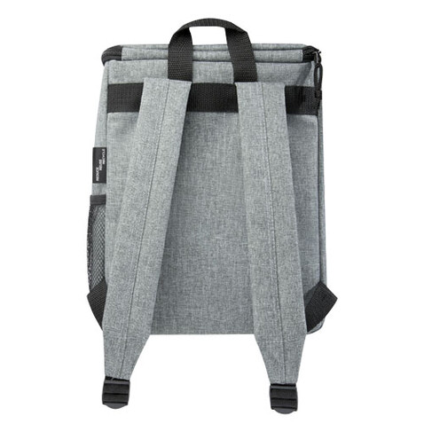 Tundra GRS rPET Kühlrucksack 12L, heather grau bedrucken, Art.-Nr. 12061680