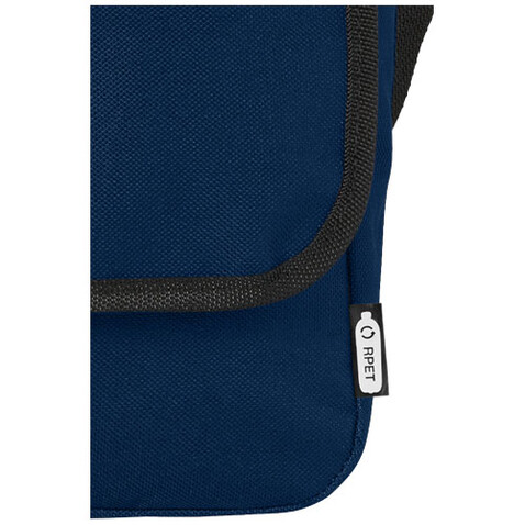 Retrend RPET Schultertasche 6L, navy bedrucken, Art.-Nr. 12062255
