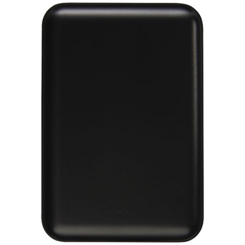 Gleam 5000 mAh ultraflache, Leuchtlogo Powerbank, schwarz bedrucken, Art.-Nr. 12420890