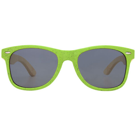 Sun Ray Bambus Sonnenbrille, Lindgrün bedrucken, Art.-Nr. 12700563