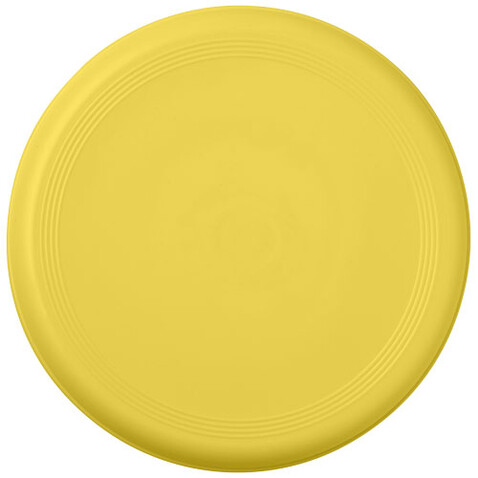 Crest recycelter Frisbee, gelb bedrucken, Art.-Nr. 21024011