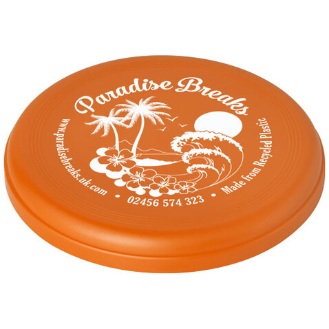 Crest recycelter Frisbee, orange bedrucken, Art.-Nr. 21024031