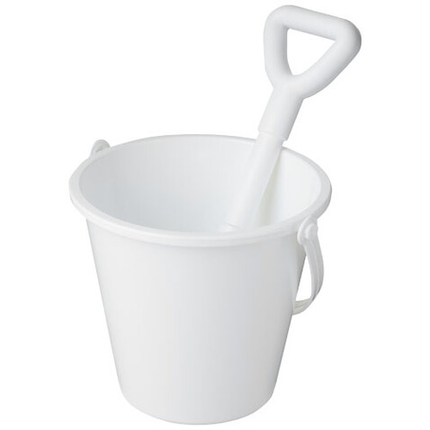 Tides recycelter Strandeimer und Spaten, weiss bedrucken, Art.-Nr. 21024101 Tides recycelter Strandeimer und Spaten, weiss bedrucken, Art.-Nr. 21024101