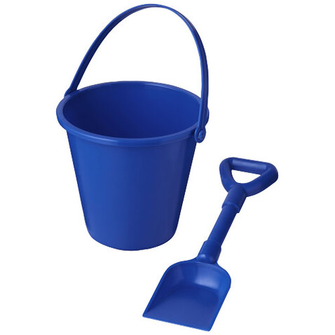 Tides recycelter Strandeimer und Spaten, blau bedrucken, Art.-Nr. 21024152
