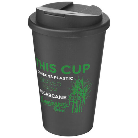 Americano® Renew 350 ml Isolierbecher mit auslaufsicherem Deckel, granitfarben bedrucken, Art.-Nr. 21042783