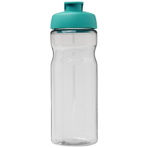 H2O Active® Base Tritan™ 650 ml Sportflasche mit Klappdeckel, transparent klar, aquablau bedrucken, Art.-Nr. 21043612 H2O Active® Base Tritan™ 650 ml Sportflasche mit Klappdeckel, transparent klar, aquablau bedrucken, Art.-Nr. 21043612