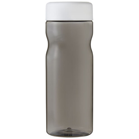 H2O Active® Base Tritan™ 650-ml-Sportflasche mit Drehdeckel, kohle, weiss bedrucken, Art.-Nr. 21043800