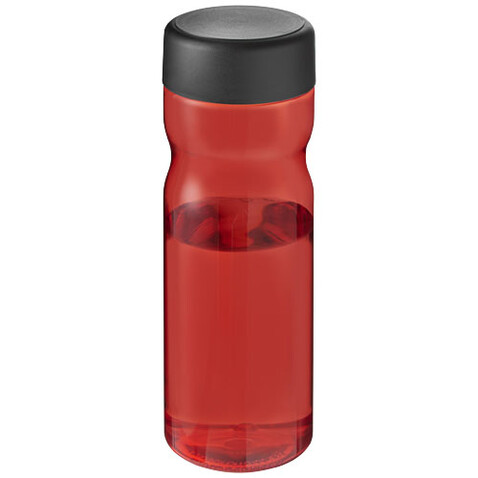 H2O Active® Base Tritan™ 650-ml-Sportflasche mit Drehdeckel, rot, schwarz bedrucken, Art.-Nr. 21043803