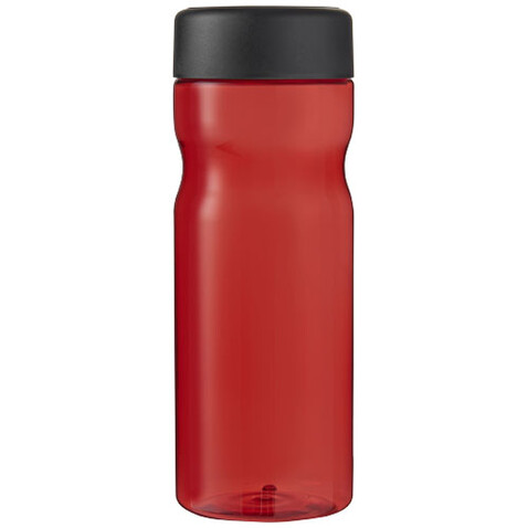 H2O Active® Base Tritan™ 650-ml-Sportflasche mit Drehdeckel, rot, schwarz bedrucken, Art.-Nr. 21043803