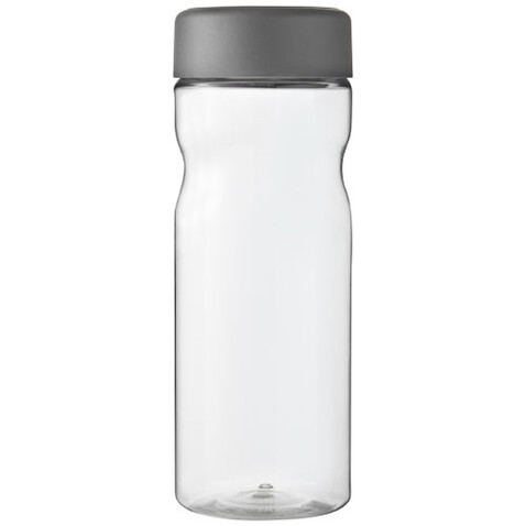 H2O Active® Base Tritan™ 650-ml-Sportflasche mit Drehdeckel, transparent klar, grau bedrucken, Art.-Nr. 21043811