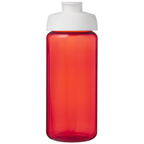 H2O Active® Octave Tritan™ 600-ml-Sportflasche mit Klappdeckel, rot, weiss bedrucken, Art.-Nr. 21044507