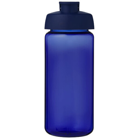H2O Active® Octave Tritan™ 600-ml-Sportflasche mit Klappdeckel, blau, blau bedrucken, Art.-Nr. 21044508