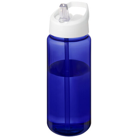 H2O Active® Octave Tritan™ 600 ml Sportflasche mit Ausgussdeckel, blau, weiss bedrucken, Art.-Nr. 21044604