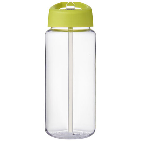 H2O Active® Octave Tritan™ 600 ml Sportflasche mit Ausgussdeckel, transparent klar, limone bedrucken, Art.-Nr. 21044612