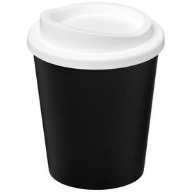 Americano® Espresso Eco 250 ml recycelter Isolierbecher, schwarz, weiss bedrucken, Art.-Nr. 21045400