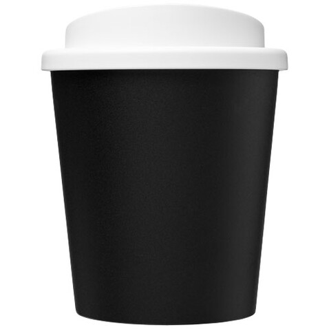 Americano® Espresso Eco 250 ml recycelter Isolierbecher, schwarz, weiss bedrucken, Art.-Nr. 21045400