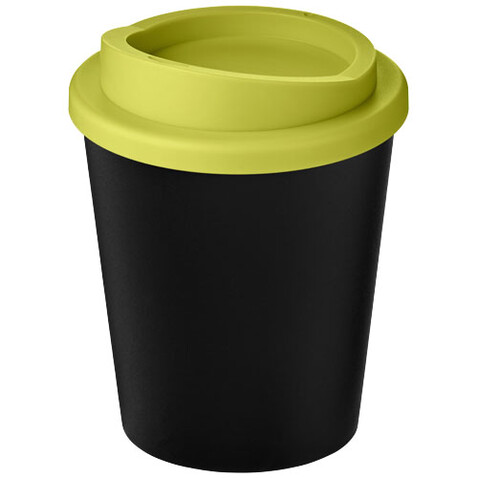 Americano® Espresso Eco 250 ml recycelter Isolierbecher, schwarz, limone bedrucken, Art.-Nr. 21045404