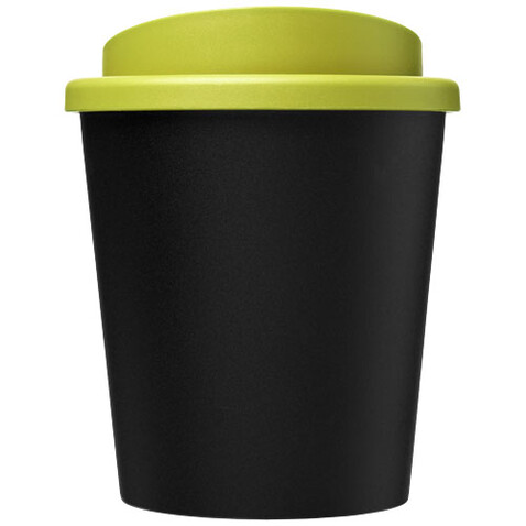 Americano® Espresso Eco 250 ml recycelter Isolierbecher, schwarz, limone bedrucken, Art.-Nr. 21045404