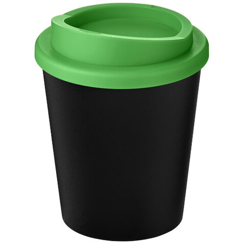 Americano® Espresso Eco 250 ml recycelter Isolierbecher, schwarz, grün bedrucken, Art.-Nr. 21045405