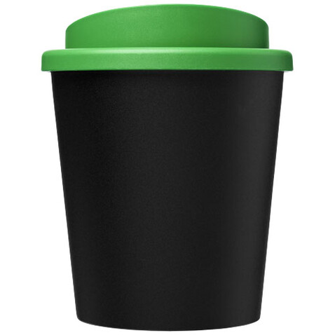 Americano® Espresso Eco 250 ml recycelter Isolierbecher, schwarz, grün bedrucken, Art.-Nr. 21045405