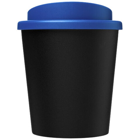 Americano® Espresso Eco 250 ml recycelter Isolierbecher, schwarz, mittelblau bedrucken, Art.-Nr. 21045406