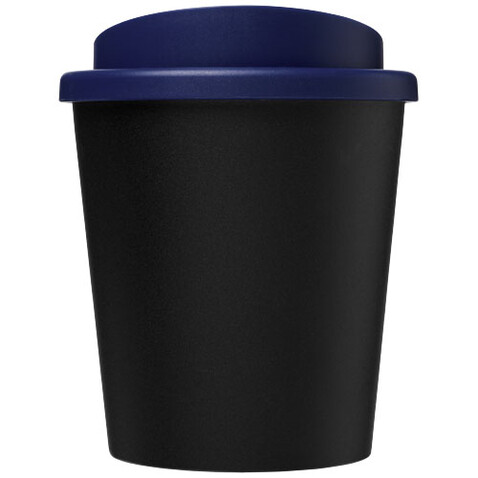Americano® Espresso Eco 250 ml recycelter Isolierbecher, schwarz, blau bedrucken, Art.-Nr. 21045407