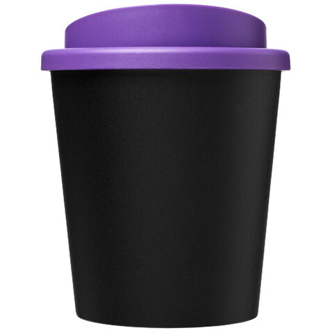 Americano® Espresso Eco 250 ml recycelter Isolierbecher, schwarz, lila bedrucken, Art.-Nr. 21045409