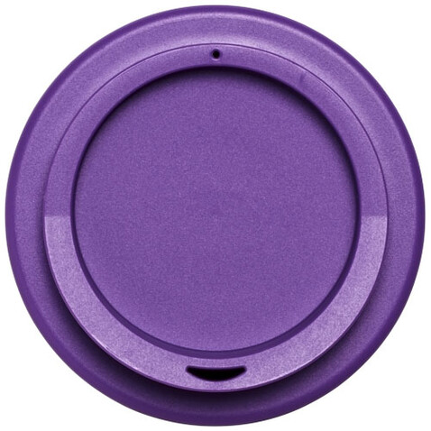 Americano® Espresso Eco 250 ml recycelter Isolierbecher, schwarz, lila bedrucken, Art.-Nr. 21045409
