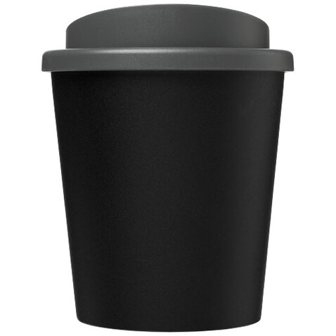 Americano® Espresso Eco 250 ml recycelter Isolierbecher, schwarz, grau bedrucken, Art.-Nr. 21045411