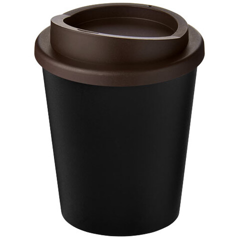 Americano® Espresso Eco 250 ml recycelter Isolierbecher, schwarz, braun bedrucken, Art.-Nr. 21045412
