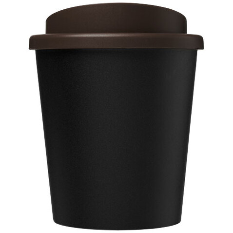 Americano® Espresso Eco 250 ml recycelter Isolierbecher, schwarz, braun bedrucken, Art.-Nr. 21045412