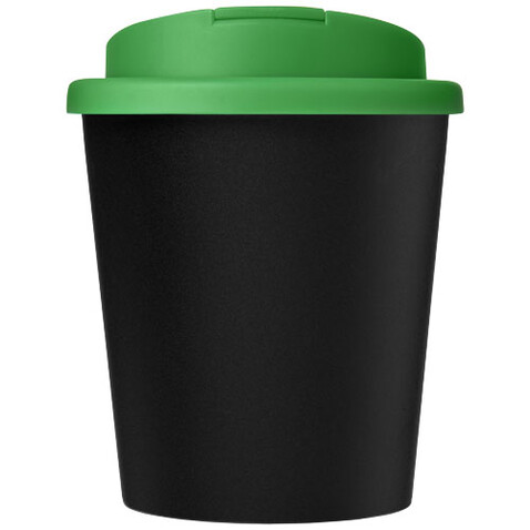 Americano® Espresso Eco 250 ml recycelter Isolierbecher mit auslaufsicherem Deckel, schwarz, grün bedrucken, Art.-Nr. 21045505 Americano® Espresso Eco 250 ml recycelter Isolierbecher mit auslaufsicherem Deckel, schwarz, grün bedrucken, Art.-Nr. 21045505
