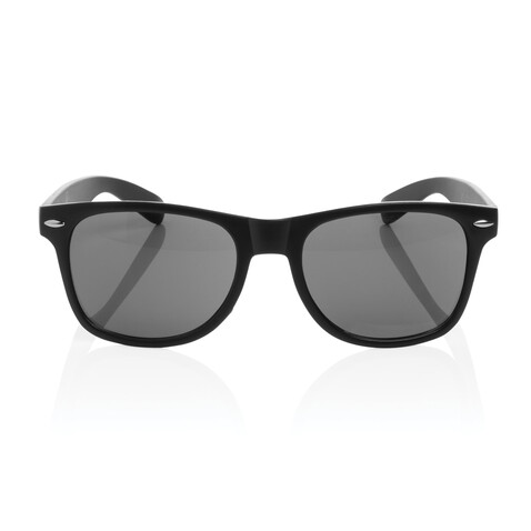 Sonnenbrille aus GRS recyceltem Kunststoff schwarz bedrucken, Art.-Nr. P453.961