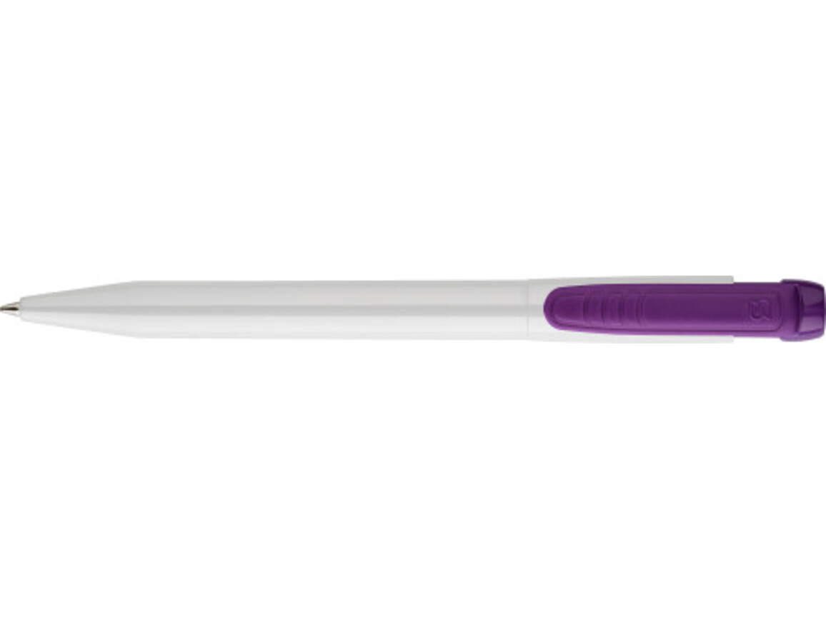 Stilolinea ABS Pier Kugelschreiber mit farbigem Clip – Violett bedrucken, Art.-Nr. 024999999_2254
