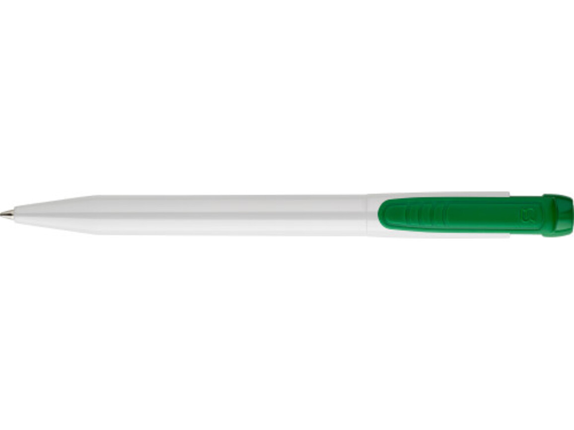 Stilolinea ABS Pier Kugelschreiber mit farbigem Clip – Grün bedrucken, Art.-Nr. 004999999_2254