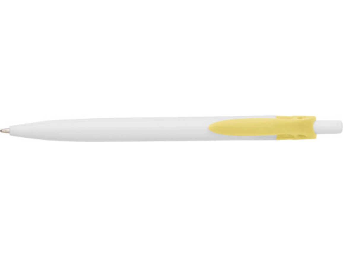 Kugelschreiber aus Kunststoff – Gelb bedrucken, Art.-Nr. 006999999_548641