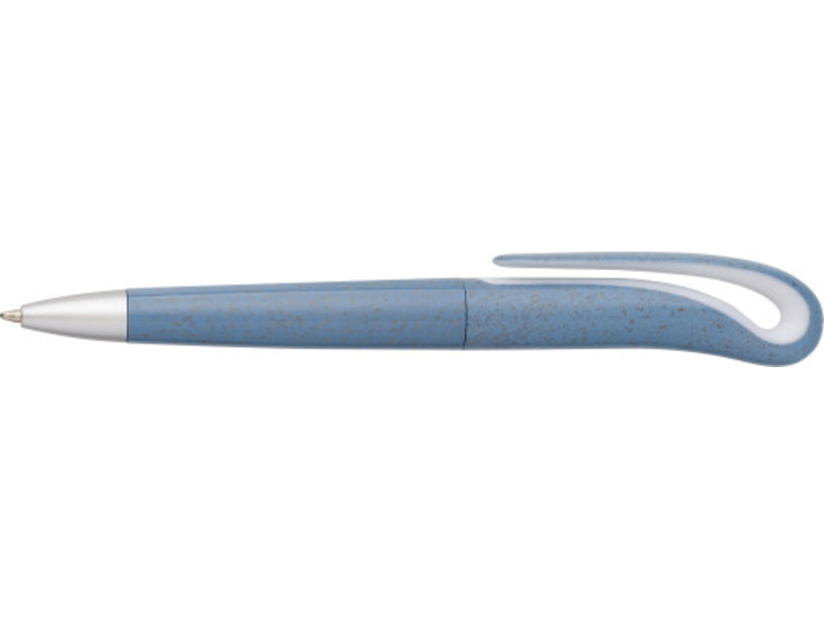 Kugelschreiber aus Weizenstroh Albie – Hellblau bedrucken, Art.-Nr. 018999999_548724