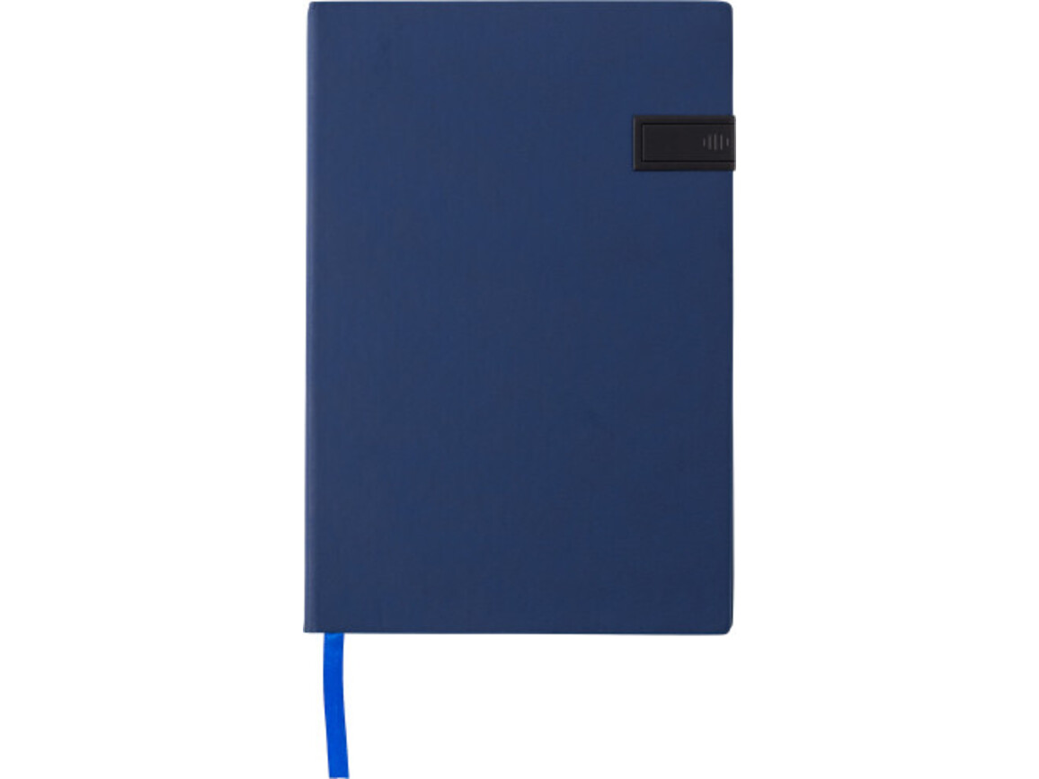 Notizbuch 'Target' aus PU – Blau bedrucken, Art.-Nr. 005999040_8582