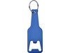 Kapselheber 'Bottle' aus Aluminium mit Schlüsselring – Kobaltblau bedrucken, Art.-Nr. 023999999_8826